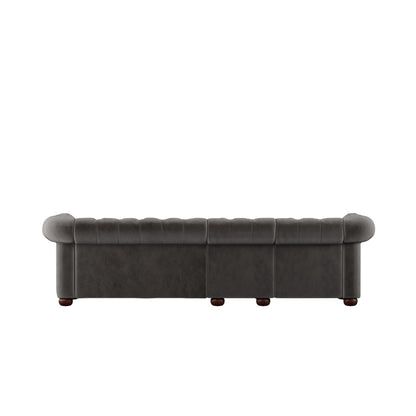 Canapé Chesterfield extra long gris Knightsbridge par iNSPIRE Q Artisan