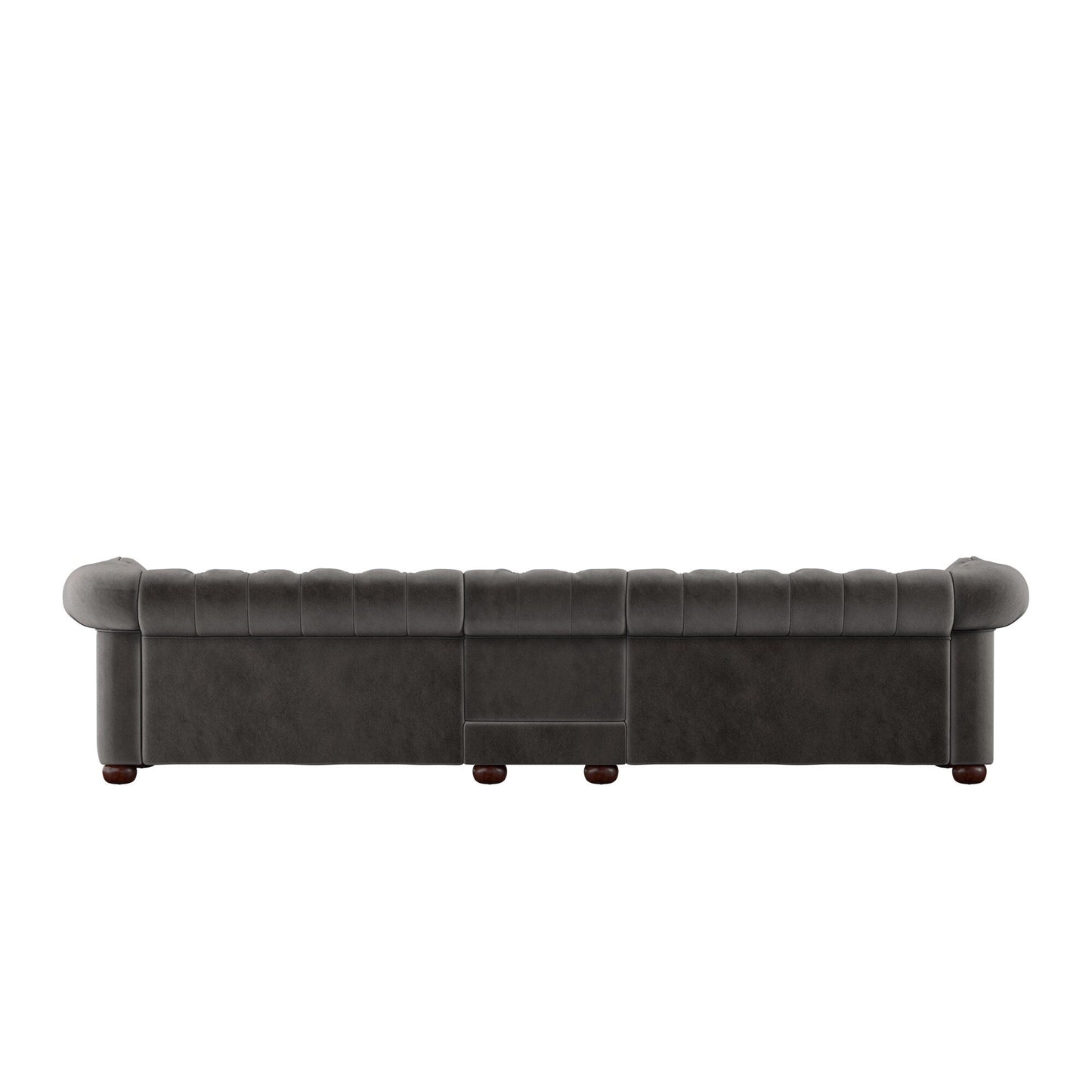 Canapé Chesterfield extra long gris Knightsbridge par iNSPIRE Q Artisan