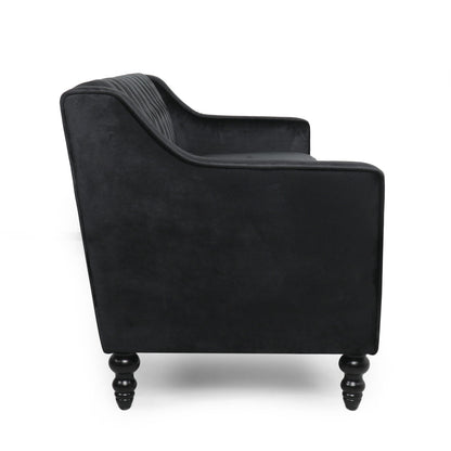 Canapé 3 places en velours capitonné Knouff par Christopher Knight Home