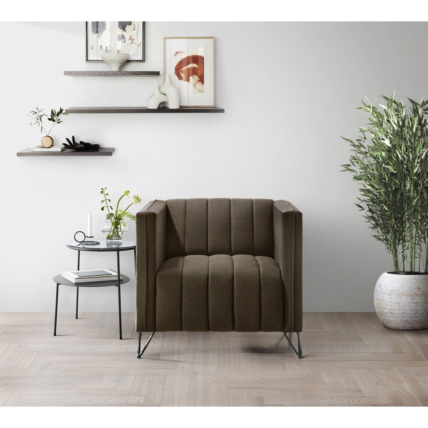 Ensemble de salon à accoudoirs carrés Clayfell Kurtis