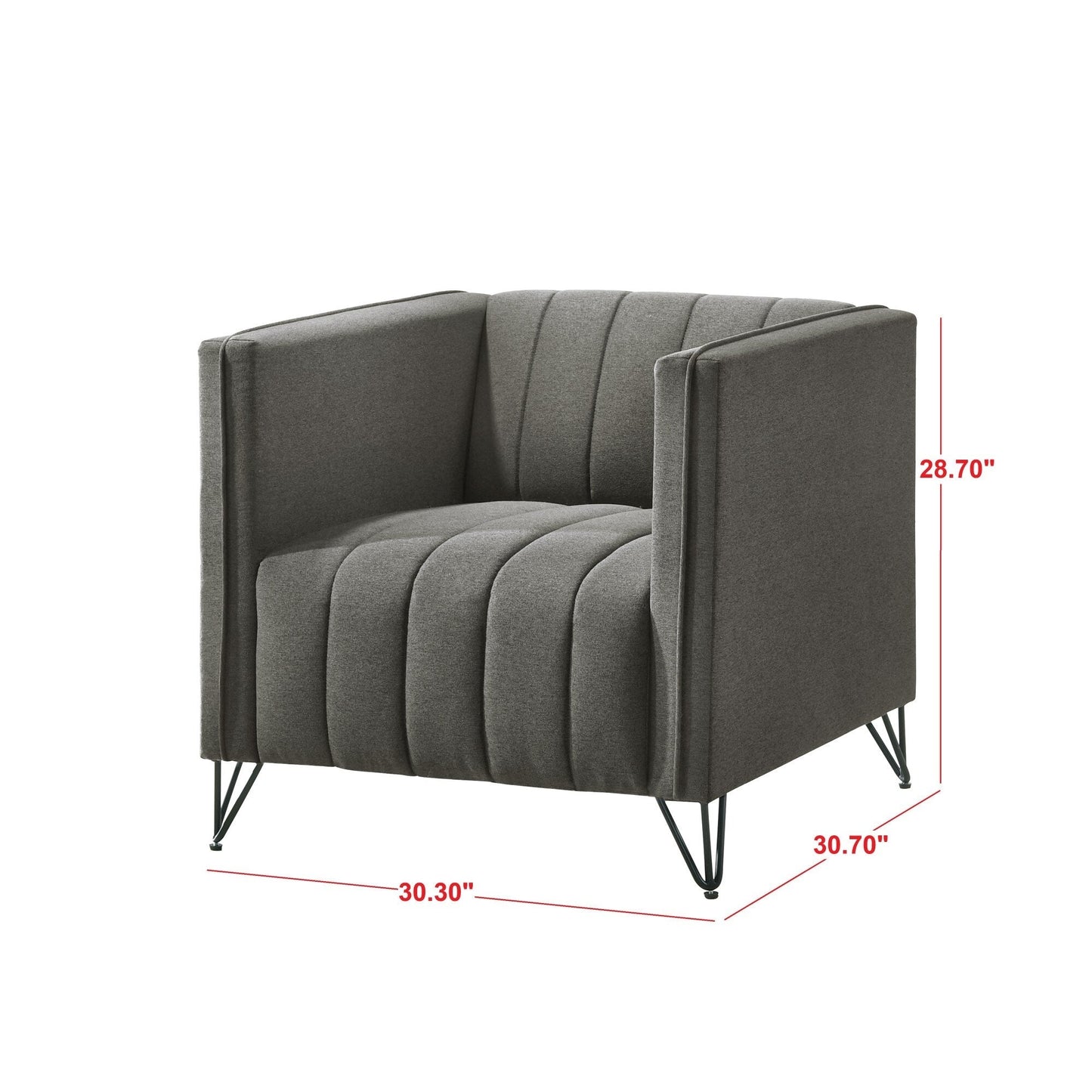 Ensemble de salon à accoudoirs carrés Clayfell Kurtis