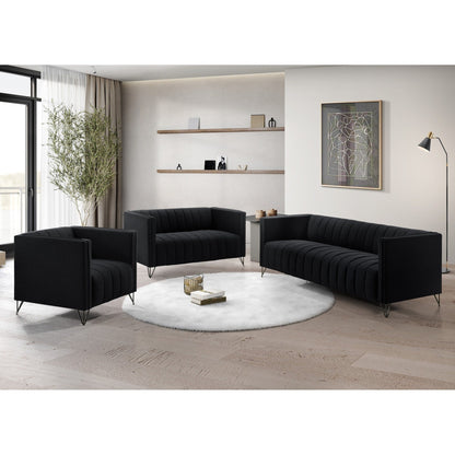 Ensemble de salon à accoudoirs carrés Clayfell Kurtis