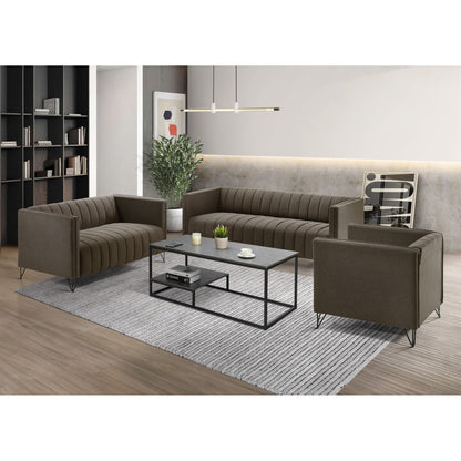 Ensemble de salon à accoudoirs carrés Clayfell Kurtis