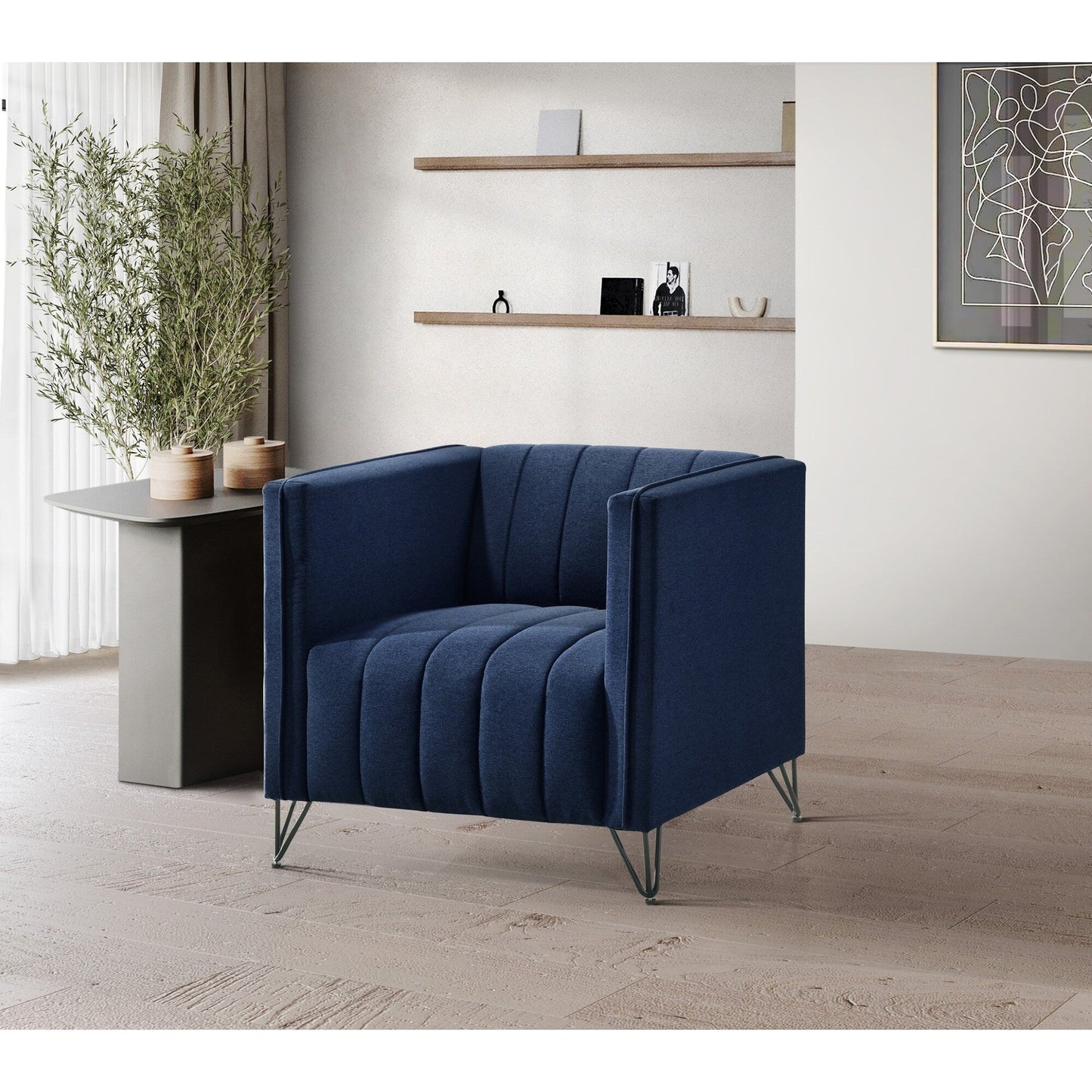 Ensemble de salon à accoudoirs carrés Clayfell Kurtis