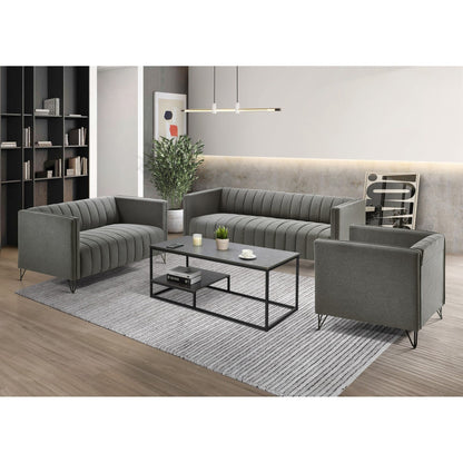 Ensemble de salon à accoudoirs carrés Clayfell Kurtis