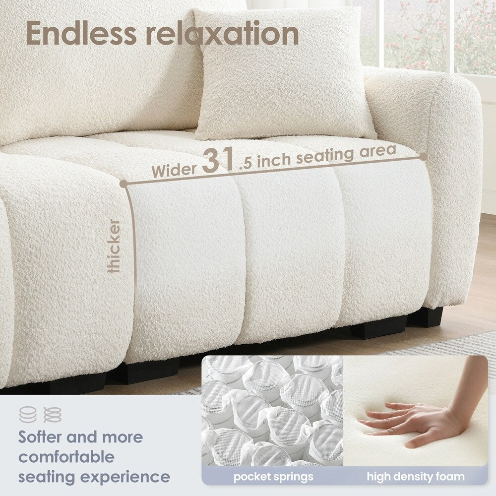 Forme en L avec siège extra-large