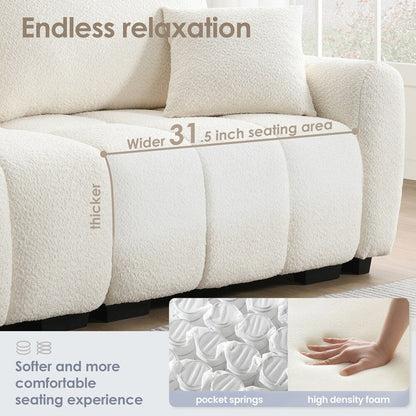 Forme en L avec siège extra-large