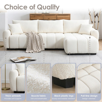 Forme en L avec siège extra-large