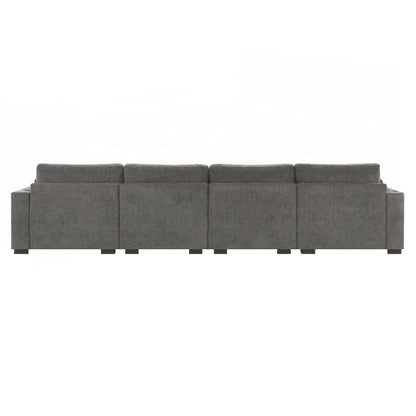 Forme en L avec table pliante et chargement à deux ports