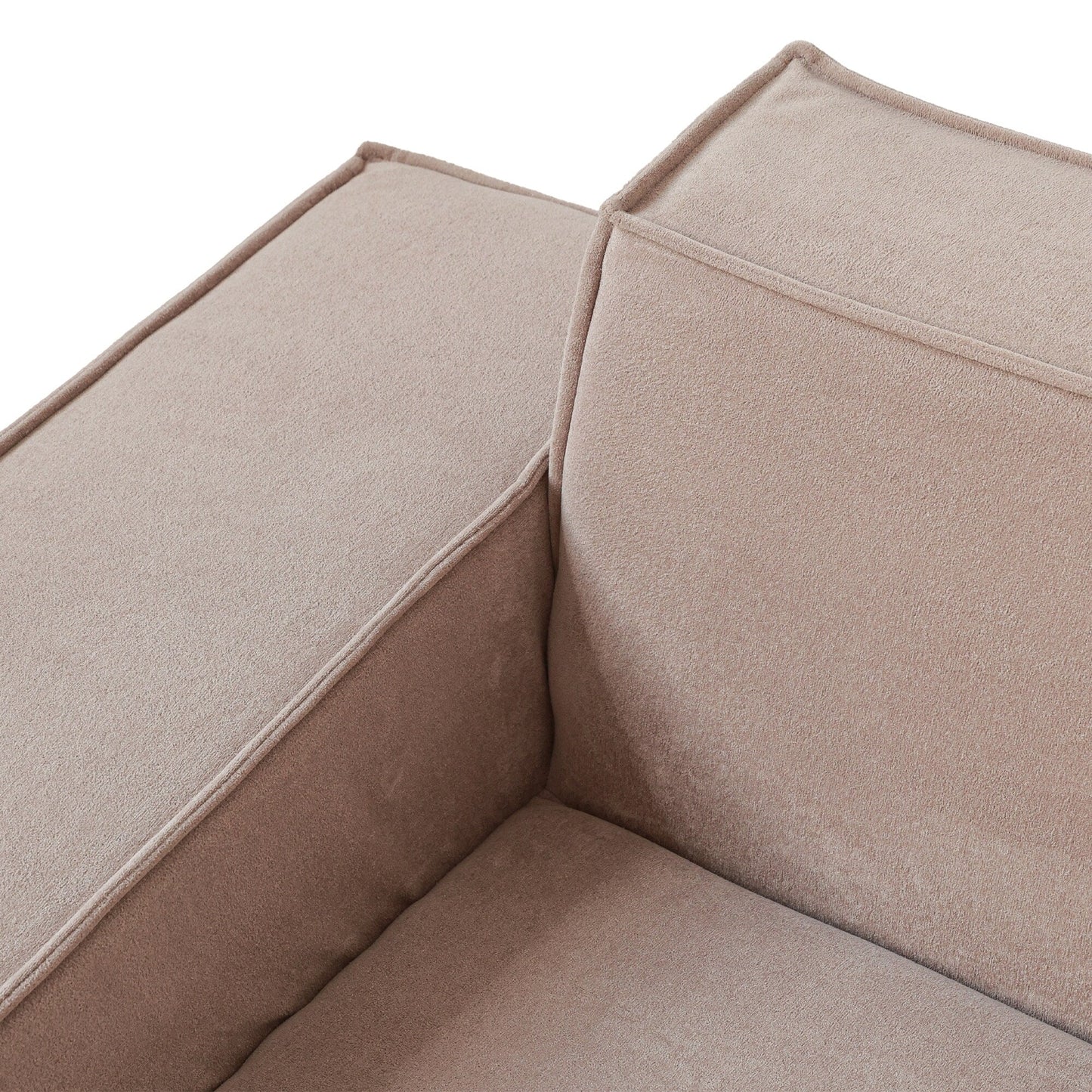 Canapé sectionnel Cloud en forme de L, 118 canapés modulaires en velours côtelé géants avec méridienne réversible