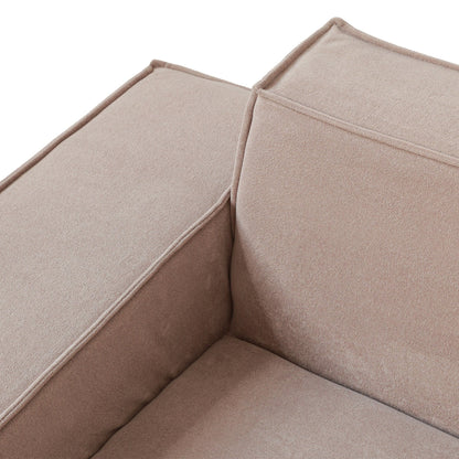 Canapé sectionnel Cloud en forme de L, 118 canapés modulaires en velours côtelé géants avec méridienne réversible