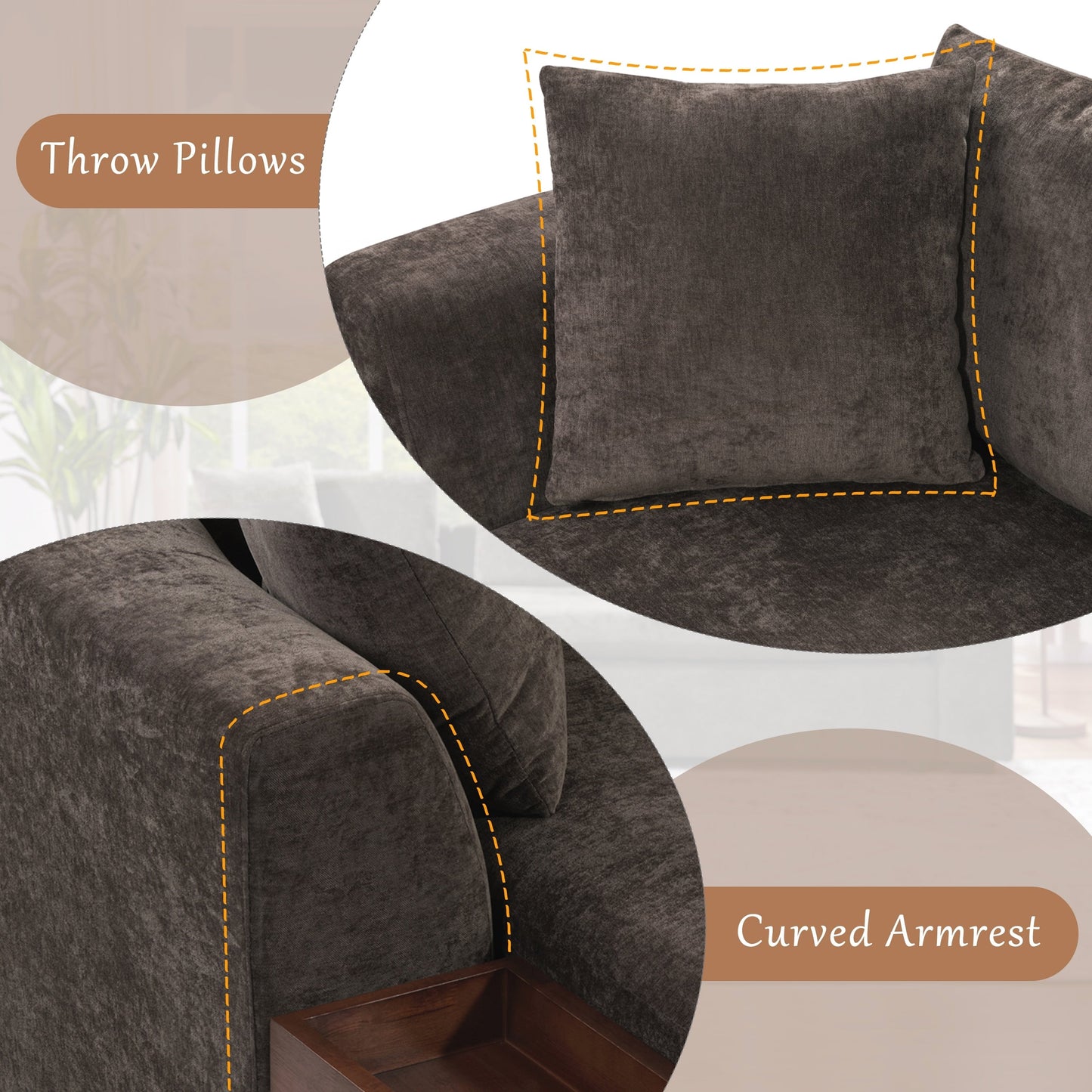 Canapé en L Canapé rembourré