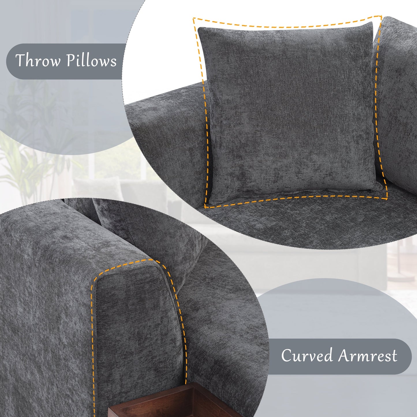 Canapé en L Canapé rembourré