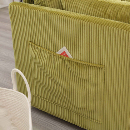 Le canapé d'assemblage de siège de rangement en forme de L se plie en fauteuil inclinable