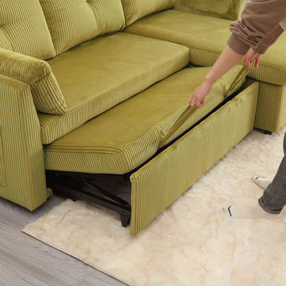 Le canapé d'assemblage de siège de rangement en forme de L se plie en fauteuil inclinable