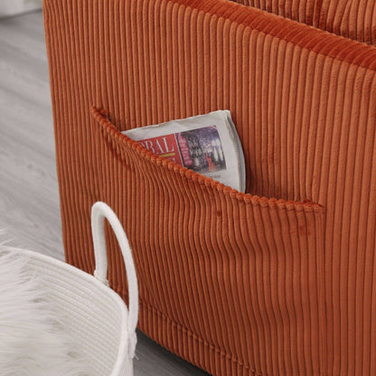 Le canapé d'assemblage de siège de rangement en forme de L se plie en fauteuil inclinable