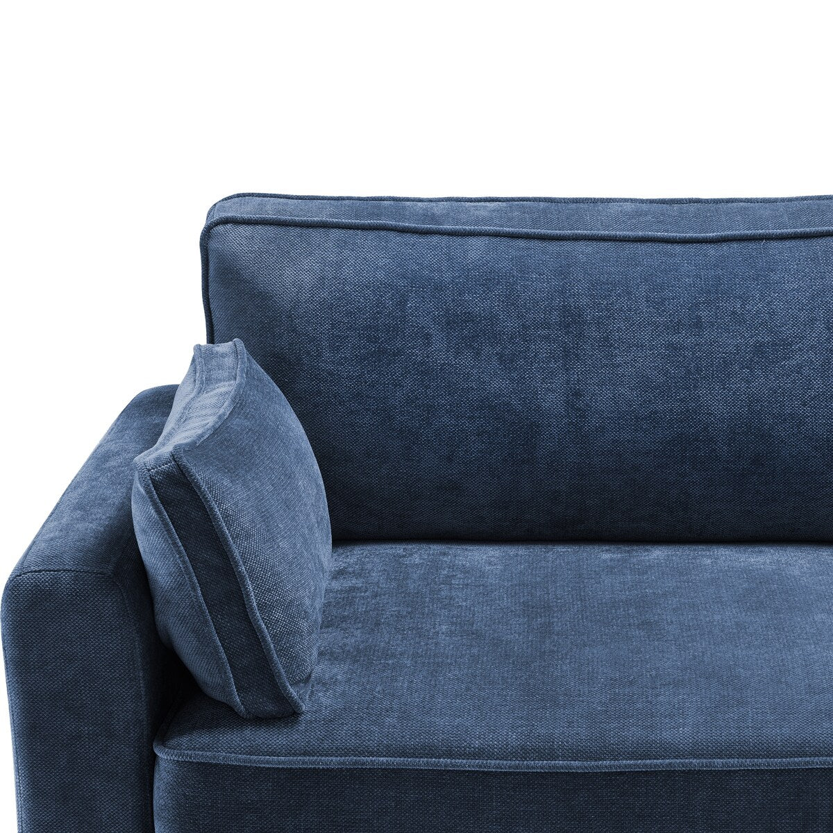 Canapé 3 places rectangulaire en velours côtelé LUE BONA 81, moderne, rembourré, en polyester, avec base en bois, pour le salon