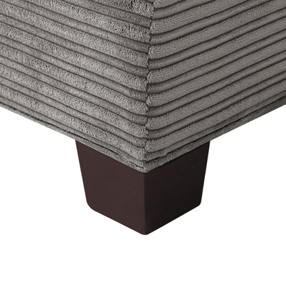 Canapé 3 places moderne rembourré LUE BONA de 87 pouces, design chenille pour le salon