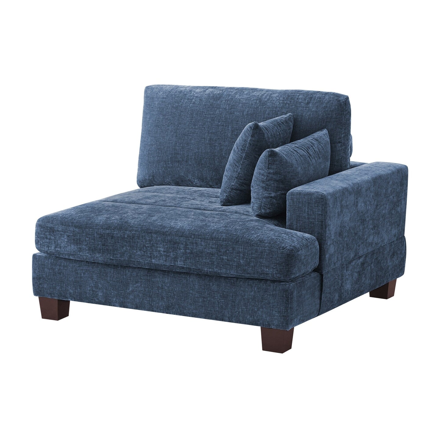 Canapé 3 places moderne rembourré LUE BONA de 87 pouces, design chenille pour le salon