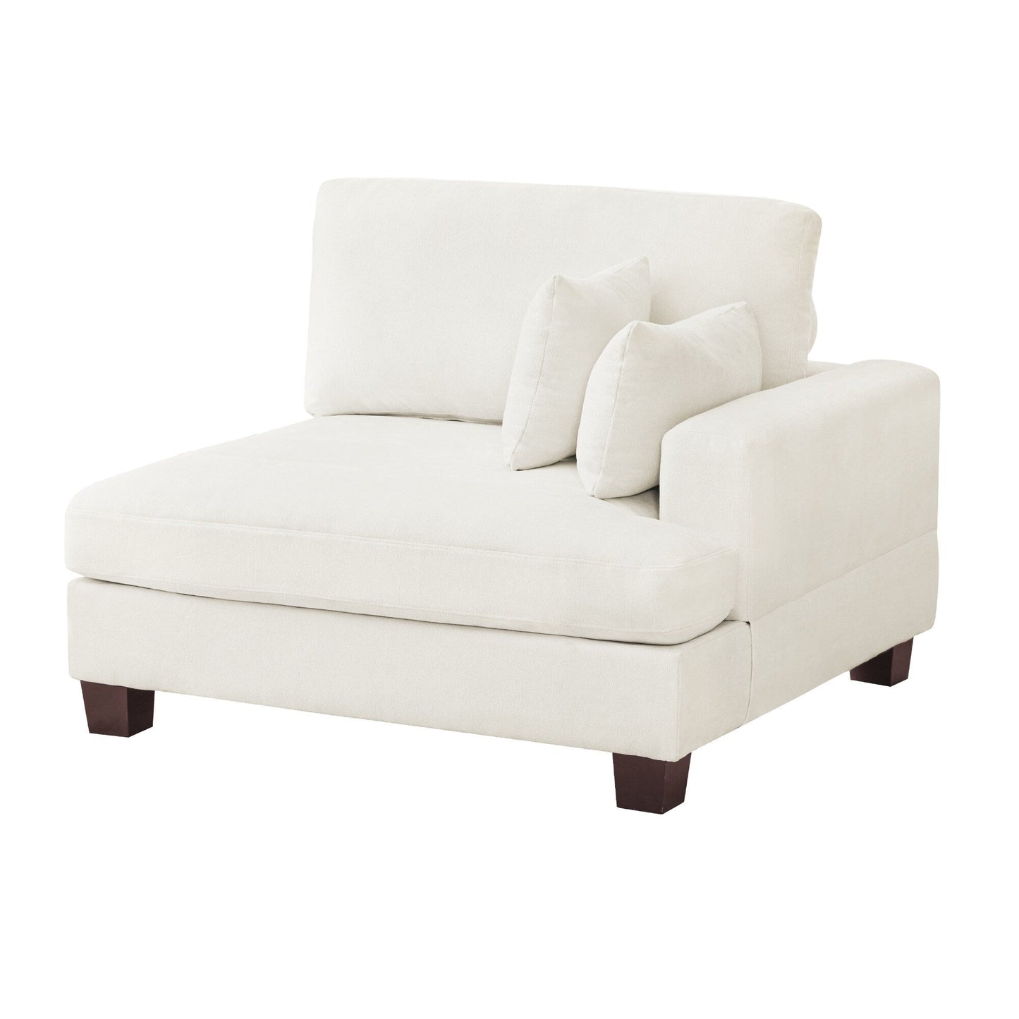 Canapé 3 places moderne rembourré LUE BONA de 87 pouces, design chenille pour le salon