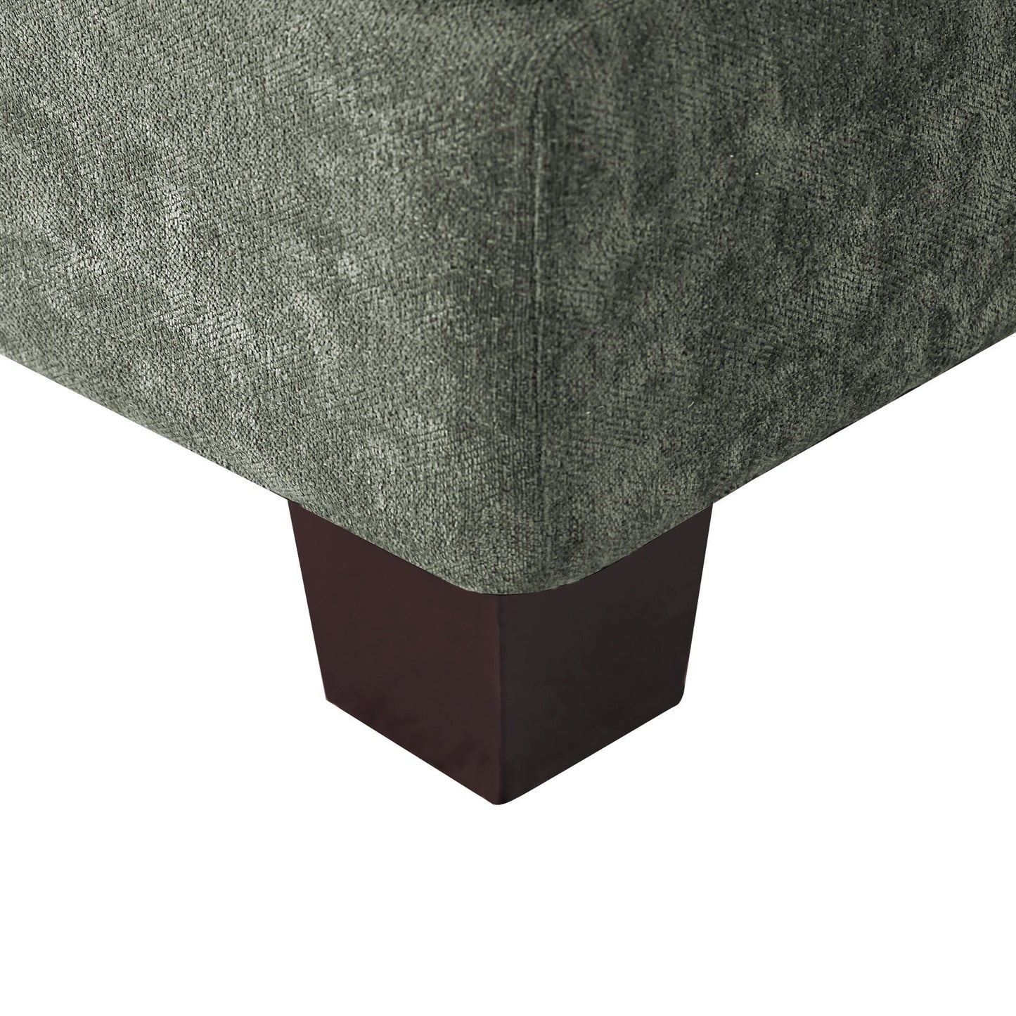 Canapé 3 places moderne rembourré LUE BONA de 87 pouces, design chenille pour le salon