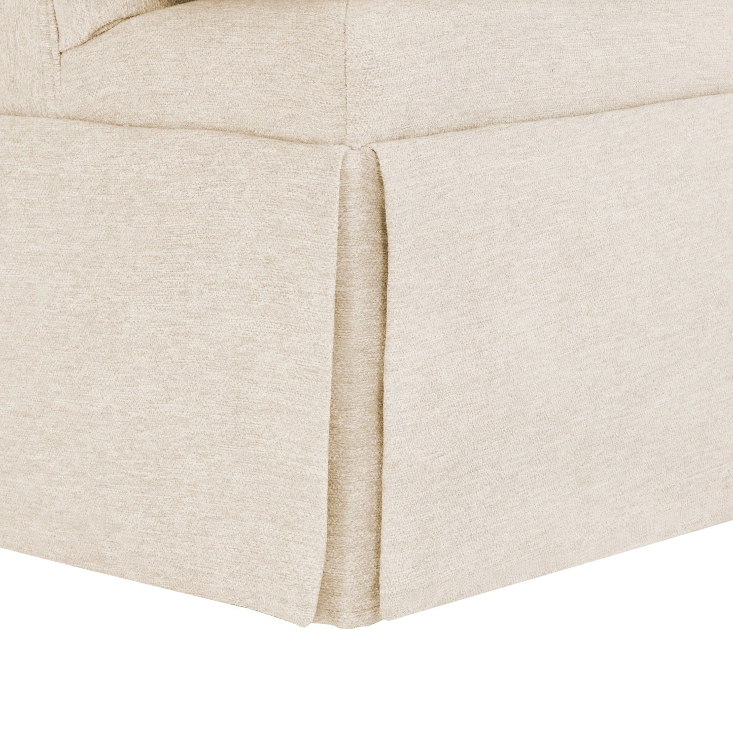 Fauteuil pivotant en tissu à assise profonde LUE BONA, fauteuil d'appoint de salon une place