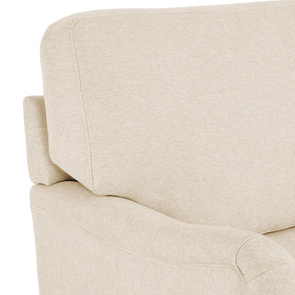 Fauteuil pivotant en tissu à assise profonde LUE BONA, fauteuil d'appoint de salon une place