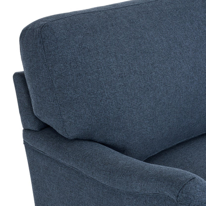 Fauteuil pivotant en tissu à assise profonde LUE BONA, fauteuil d'appoint de salon une place