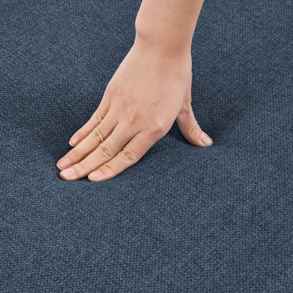 Fauteuil pivotant en tissu à assise profonde LUE BONA, fauteuil d'appoint de salon une place