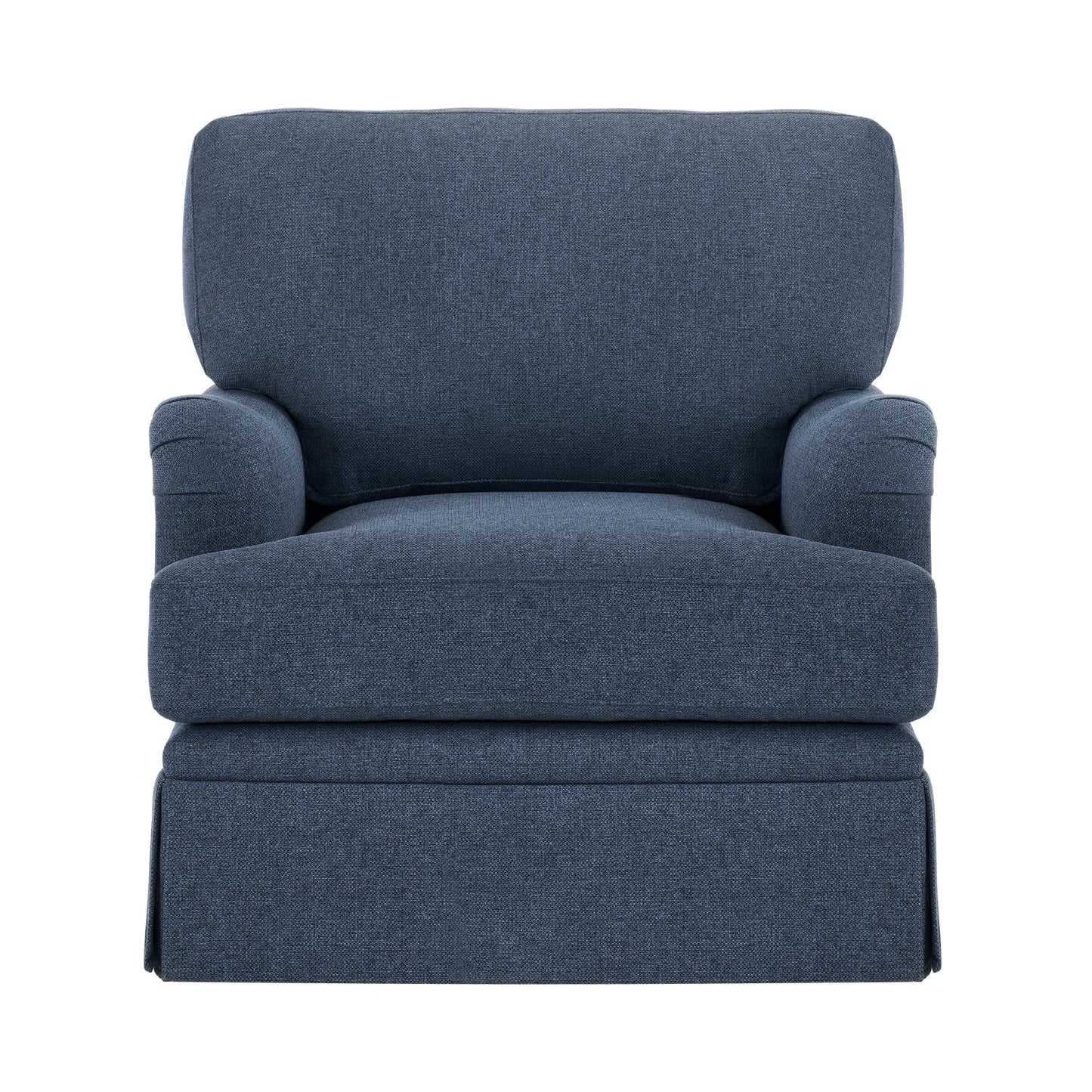 Fauteuil pivotant en tissu à assise profonde LUE BONA, fauteuil d'appoint de salon une place