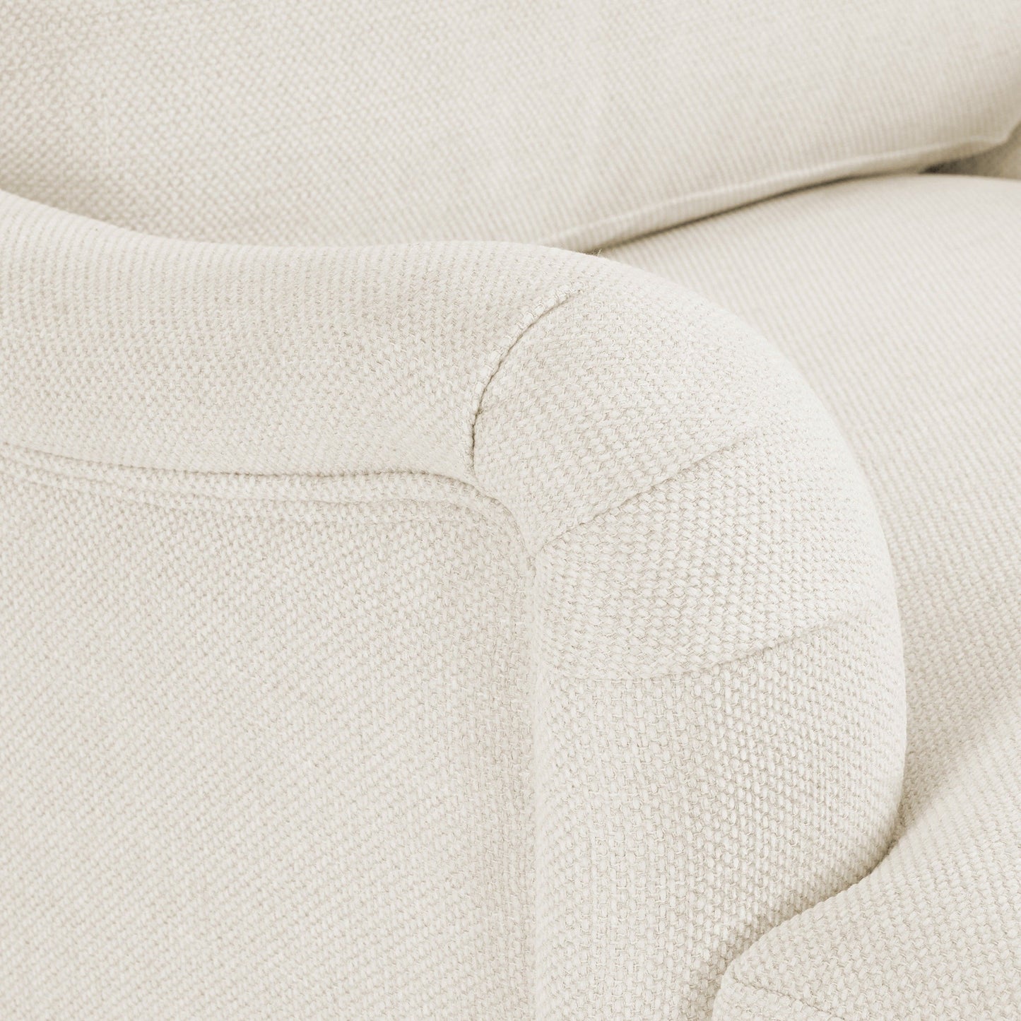 Fauteuil pivotant en tissu à assise profonde LUE BONA, fauteuil d'appoint de salon une place