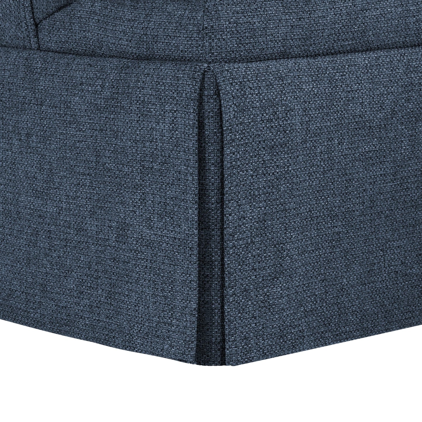 Fauteuil pivotant en tissu à assise profonde LUE BONA, fauteuil d'appoint de salon une place