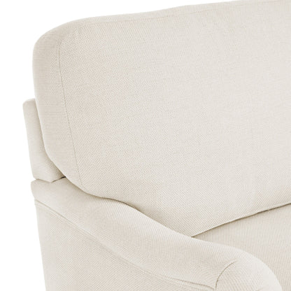 Fauteuil pivotant en tissu à assise profonde LUE BONA, fauteuil d'appoint de salon une place