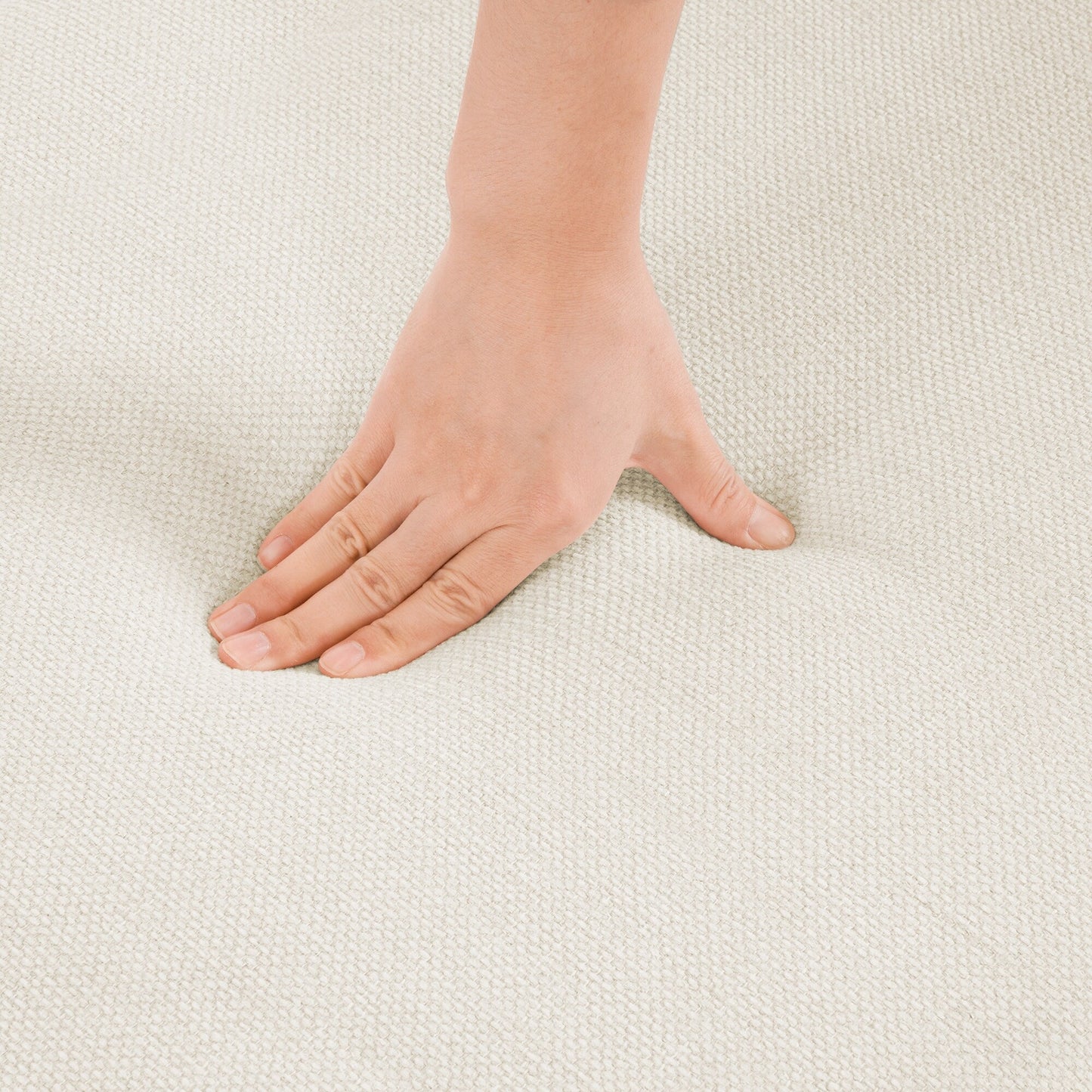 Fauteuil pivotant en tissu à assise profonde LUE BONA, fauteuil d'appoint de salon une place