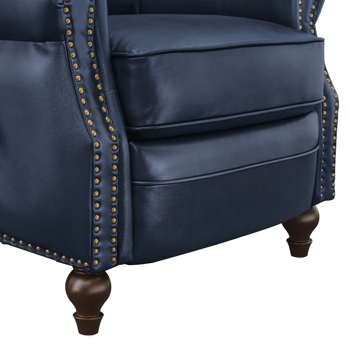 Fauteuil inclinable en cuir LUE BONA, ensemble de 2 chaises d'appoint pour salon