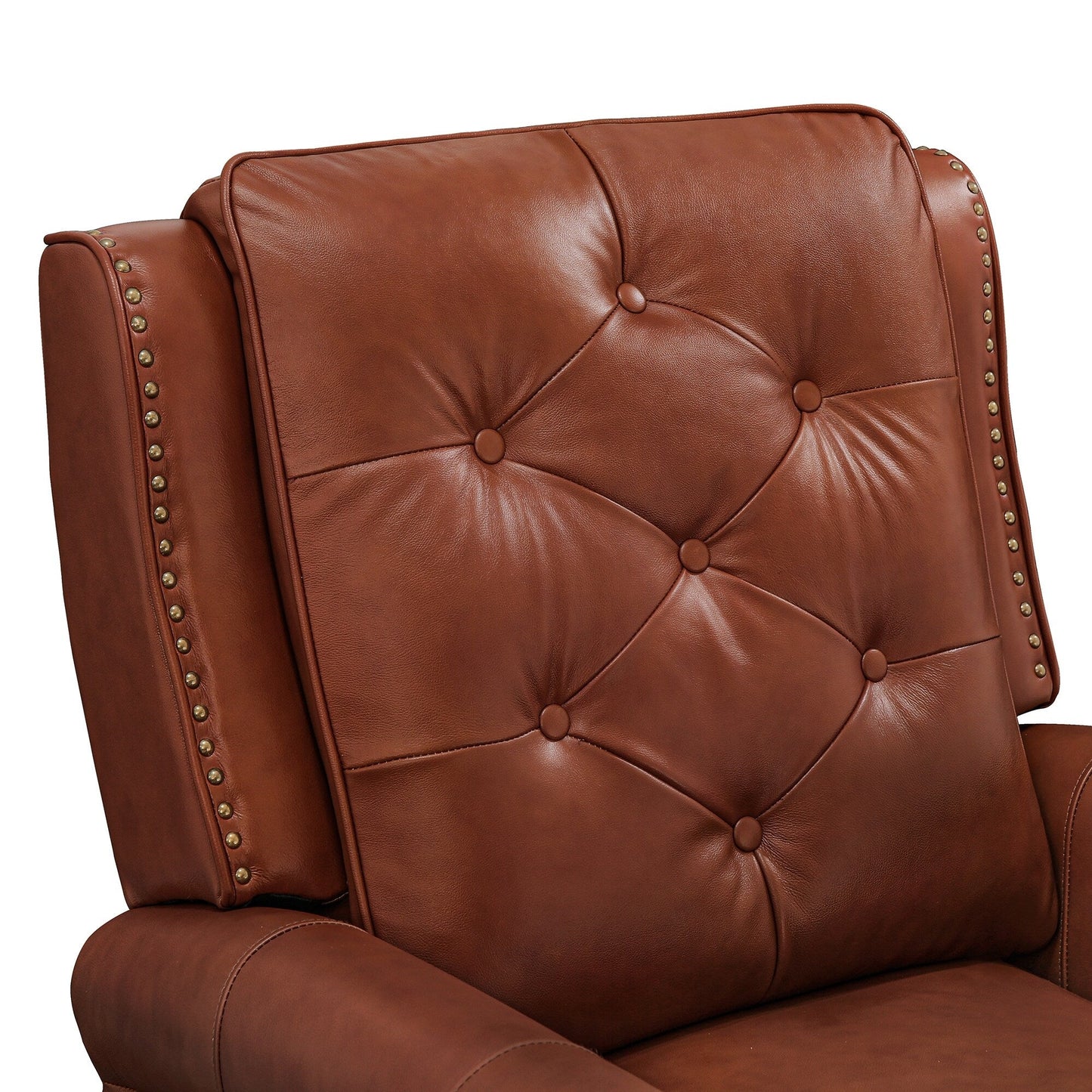 Fauteuil inclinable en cuir LUE BONA, ensemble de 2 chaises d'appoint pour salon