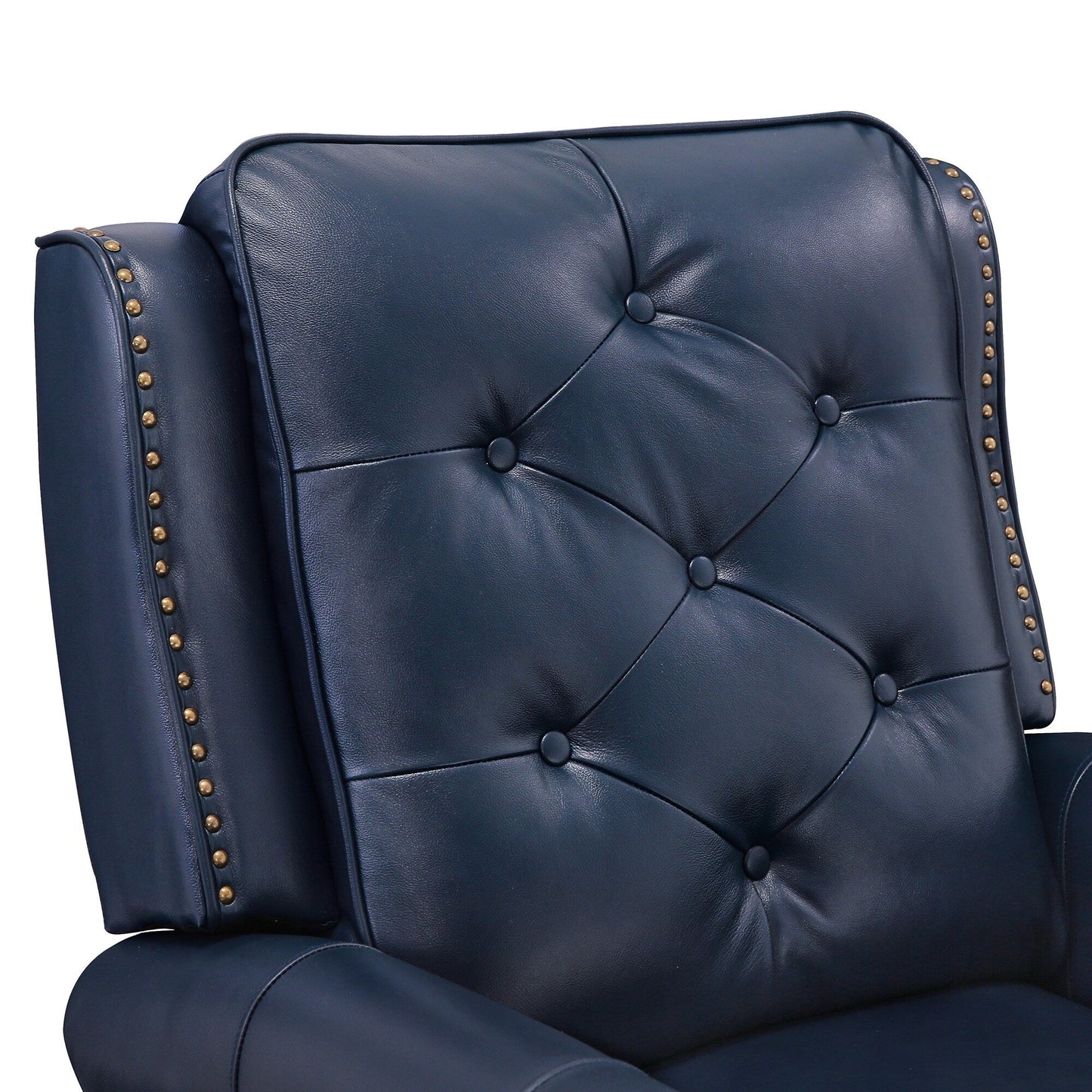 Fauteuil inclinable en cuir LUE BONA, ensemble de 2 chaises d'appoint pour salon