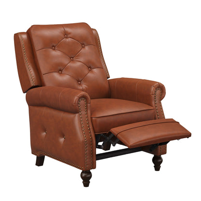 Fauteuil inclinable en cuir LUE BONA, ensemble de 2 chaises d'appoint pour salon