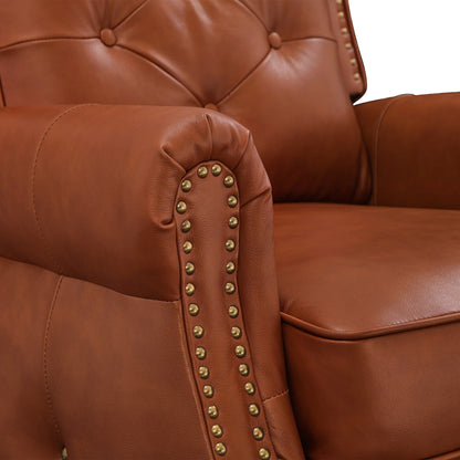 Fauteuil inclinable en cuir LUE BONA, ensemble de 2 chaises d'appoint pour salon