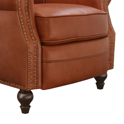 Fauteuil inclinable en cuir LUE BONA, ensemble de 2 chaises d'appoint pour salon