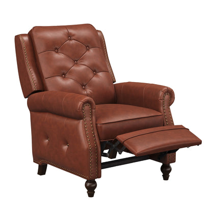Fauteuil inclinable en cuir LUE BONA, fauteuil d'appoint pour salon