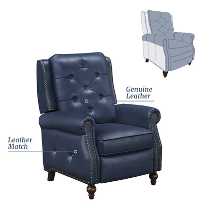 Fauteuil inclinable en cuir LUE BONA, fauteuil d'appoint pour salon