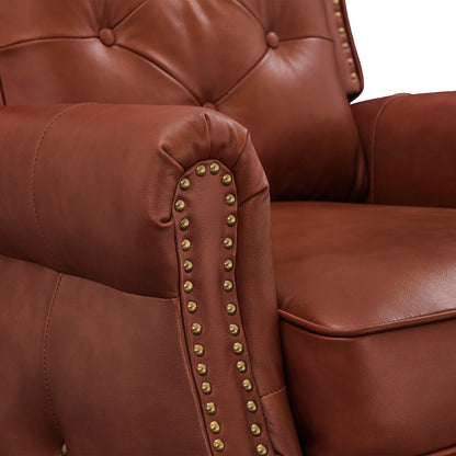 Fauteuil inclinable en cuir LUE BONA, fauteuil d'appoint pour salon