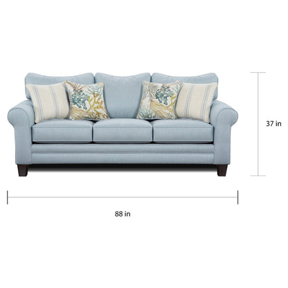 Canapé fixe à accoudoirs ronds Labyrinth Sky