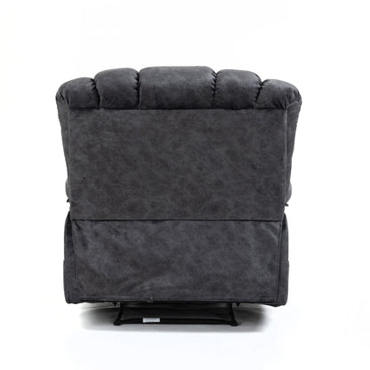 Grand fauteuil inclinable manuel en tissu pour salon