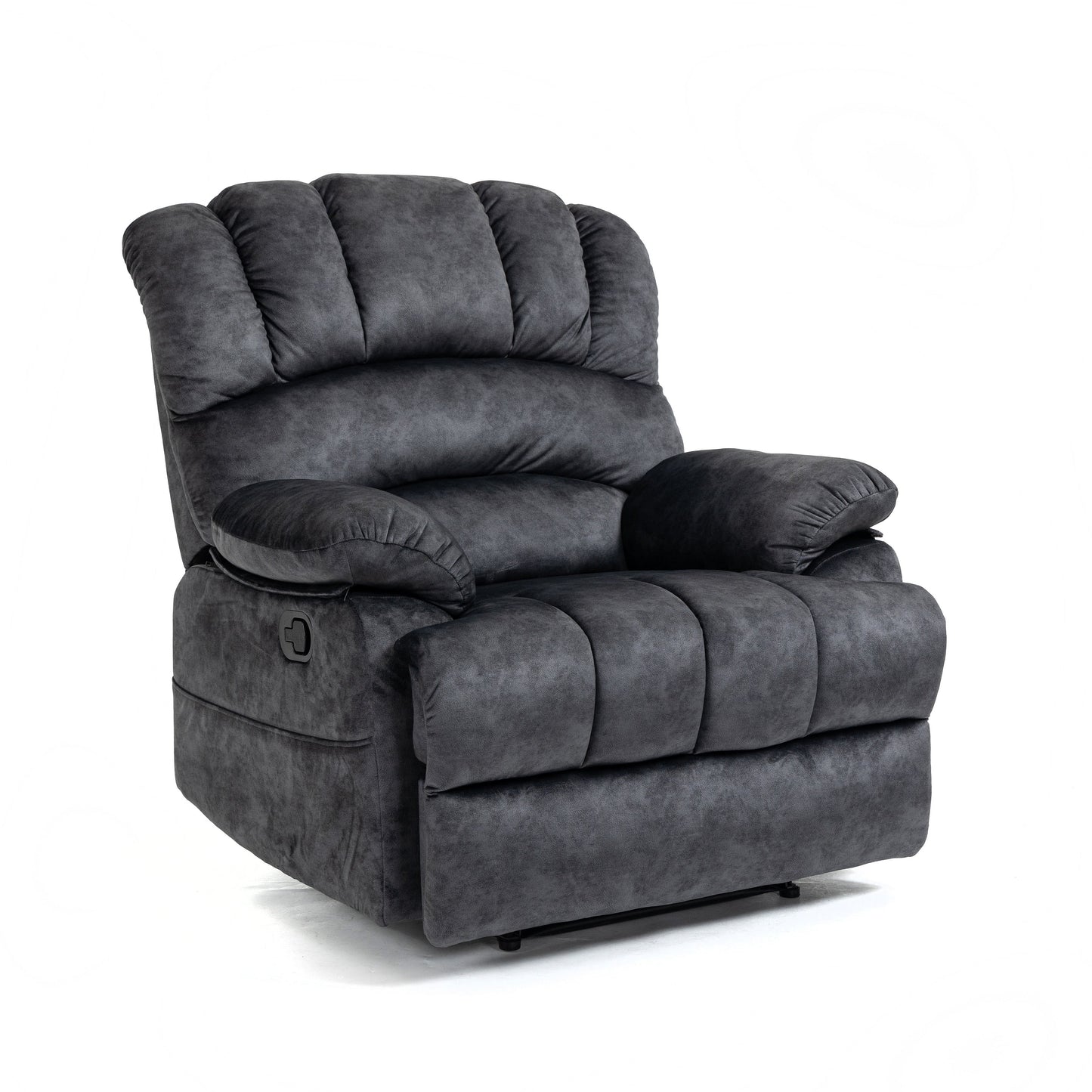 Grand fauteuil inclinable manuel en tissu pour salon