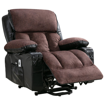Grand fauteuil inclinable électrique avec chauffage et massage à 8 points