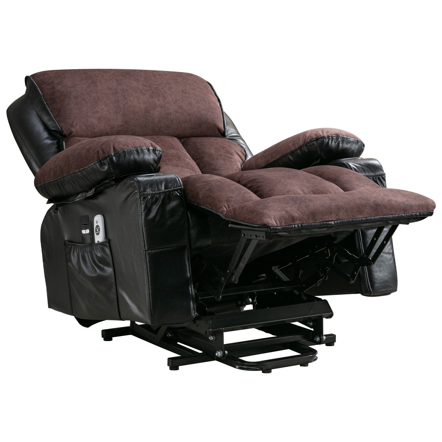 Grand fauteuil inclinable électrique avec chauffage et massage à 8 points