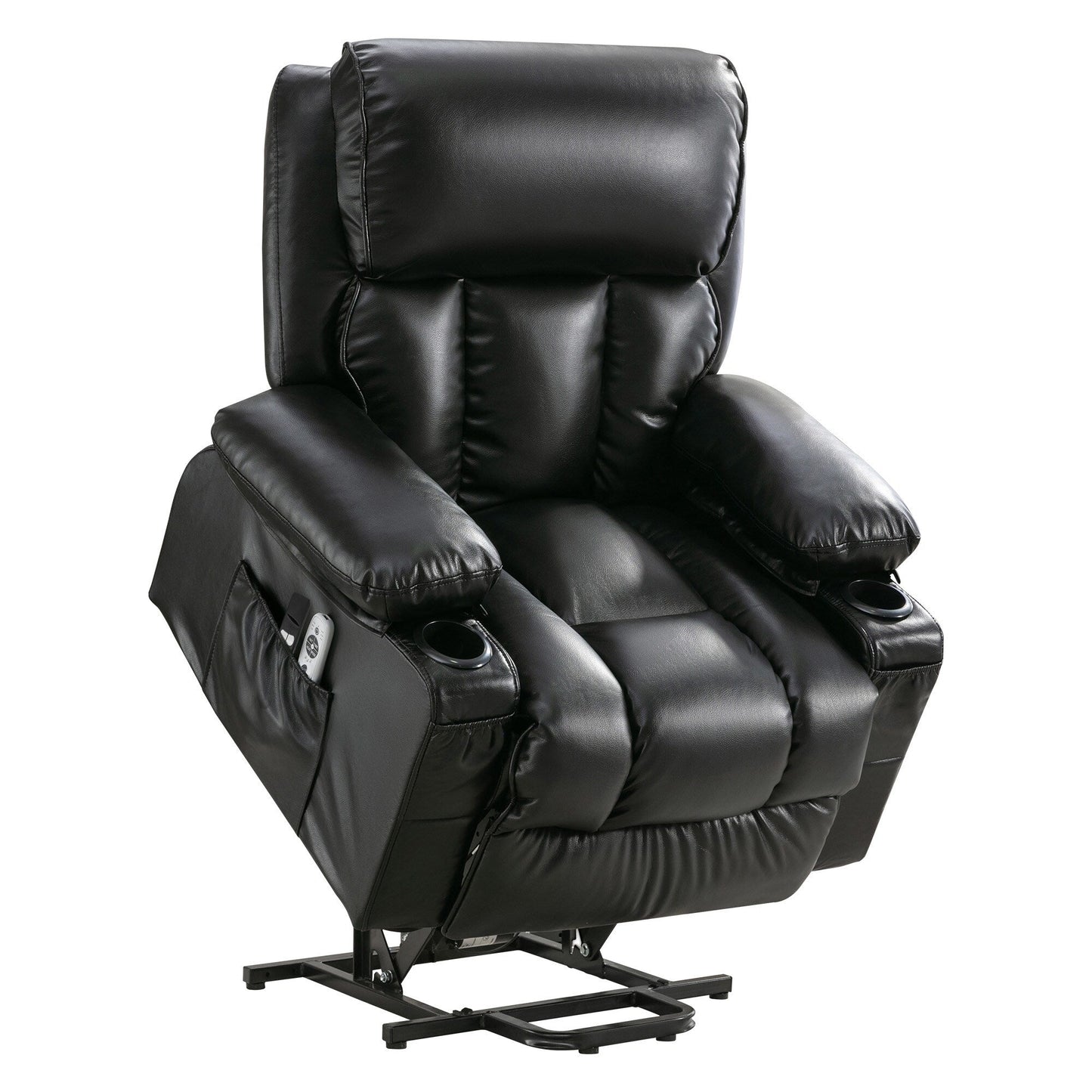Grand fauteuil inclinable électrique avec chauffage et massage à 8 points
