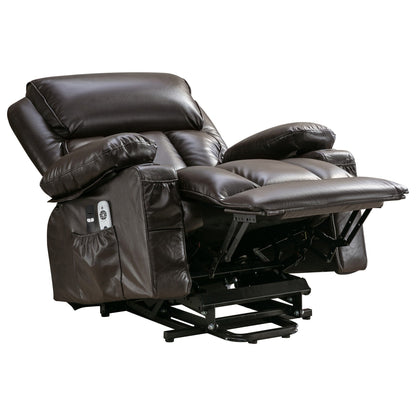 Grand fauteuil inclinable électrique avec chauffage et massage à 8 points